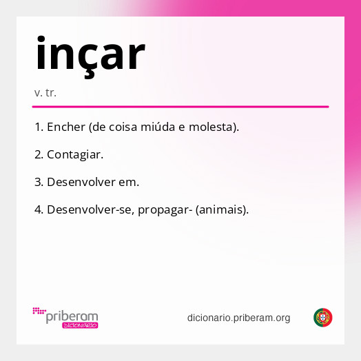 Significado de inçar