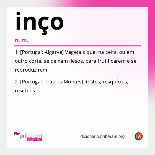 Significado de inço