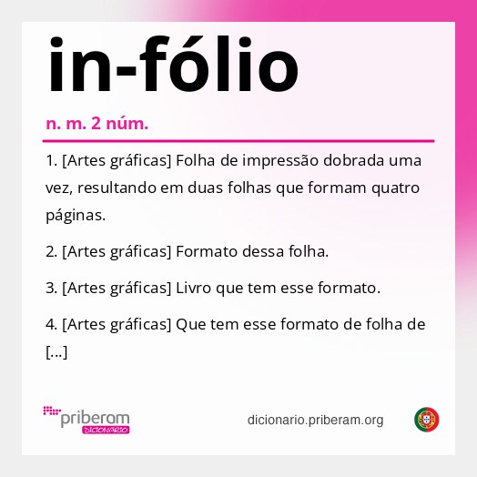 Significado de in-fólio