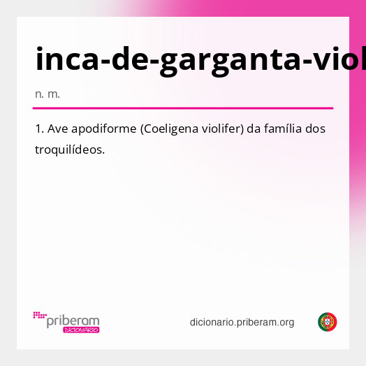 Significado de inca-de-garganta-violeta