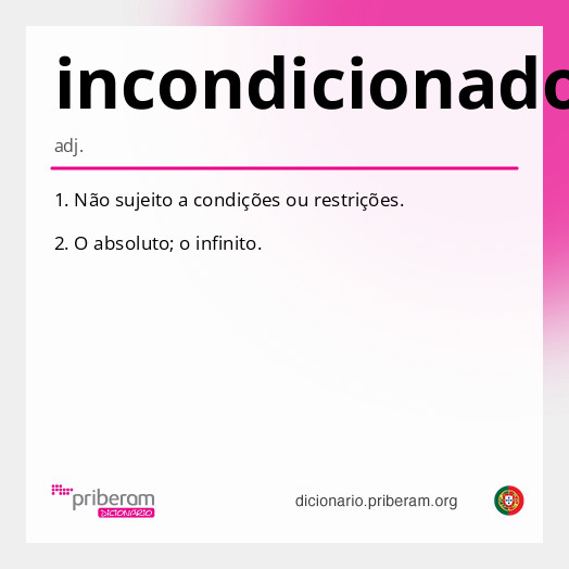 Significado de incondicionado