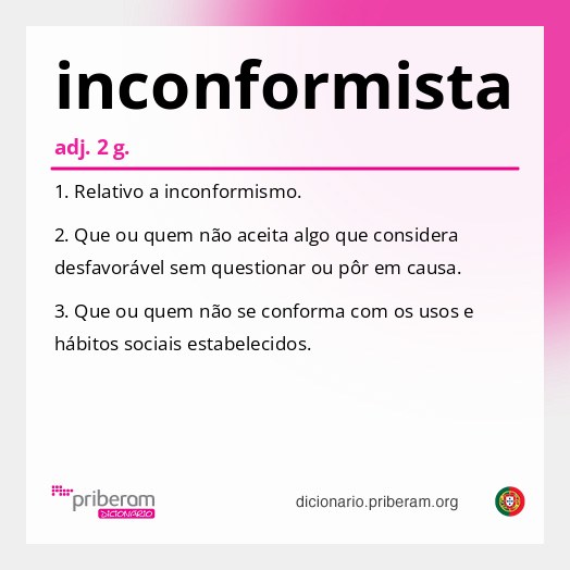 Significado de inconformista