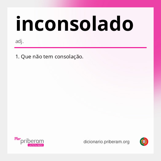 Significado de inconsolado