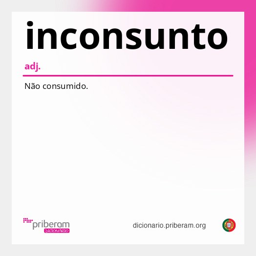 Significado de inconsunto