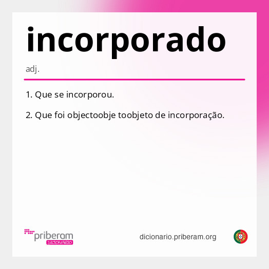 Significado de incorporado