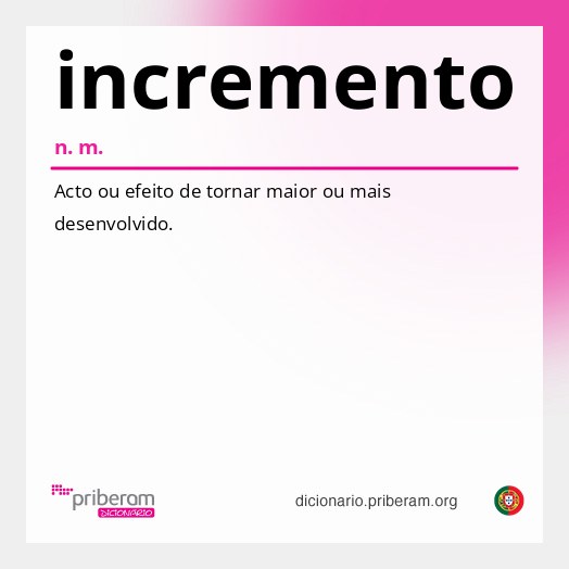 Significado de incremento