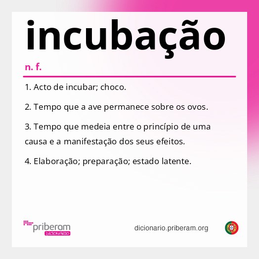 Significado de incubação