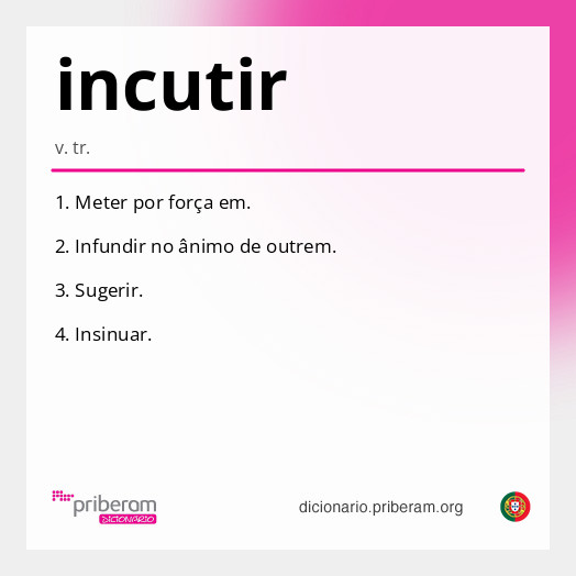Significado de incutir