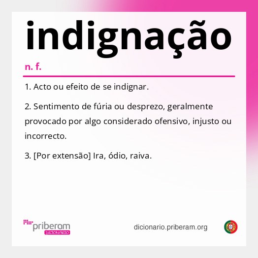 Significado de indignação