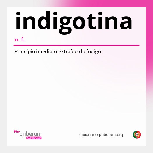 Significado de indigotina