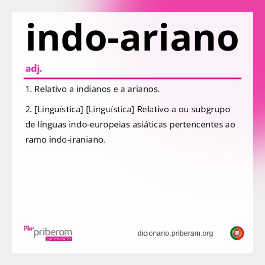 Significado de indo-ariano