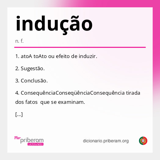 Significado de indução
