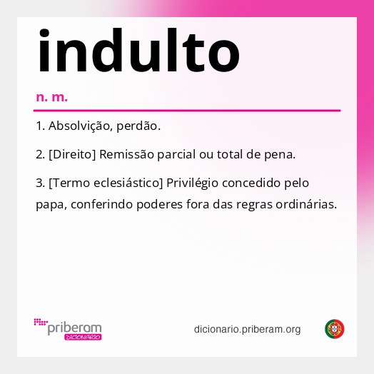 Significado de indulto