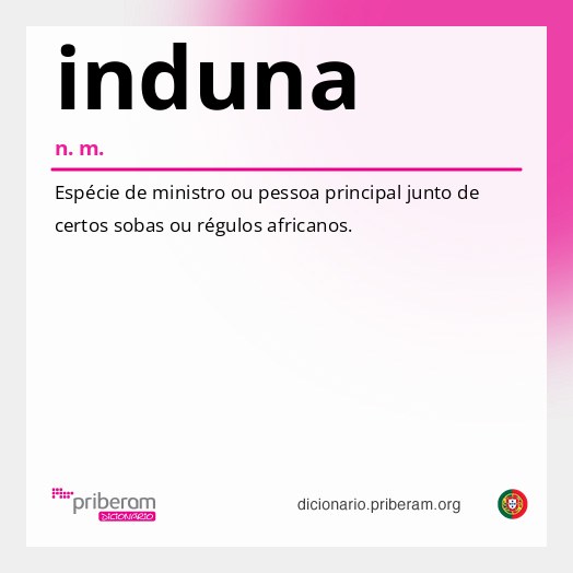 Significado de induna