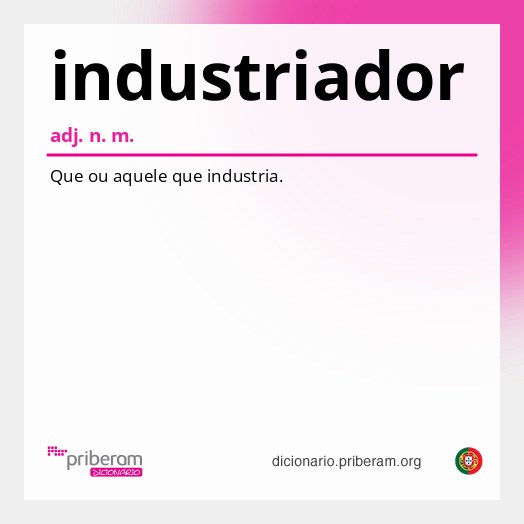 Significado de industriador