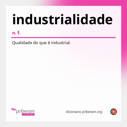 Significado de industrialidade