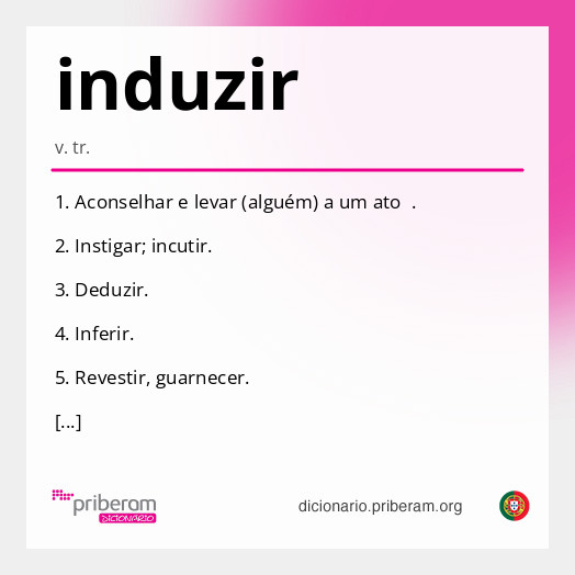 Significado de induzir