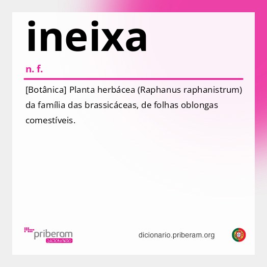 Significado de ineixa