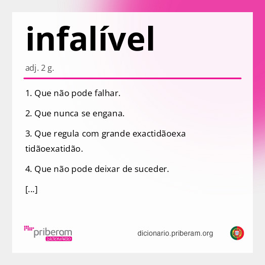 Significado de infalível