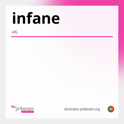 Significado de infane