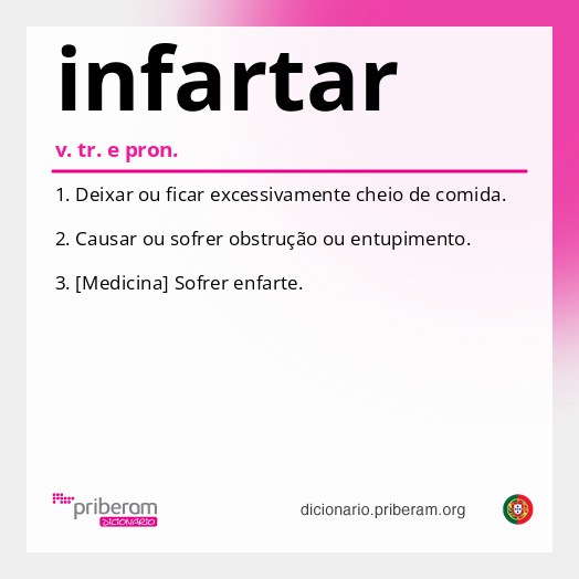 Significado de infartar