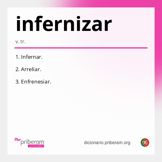 Significado de infernizar