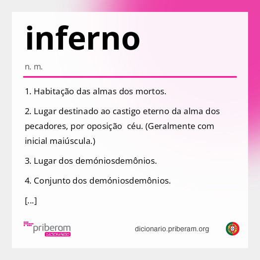 Significado de inferno