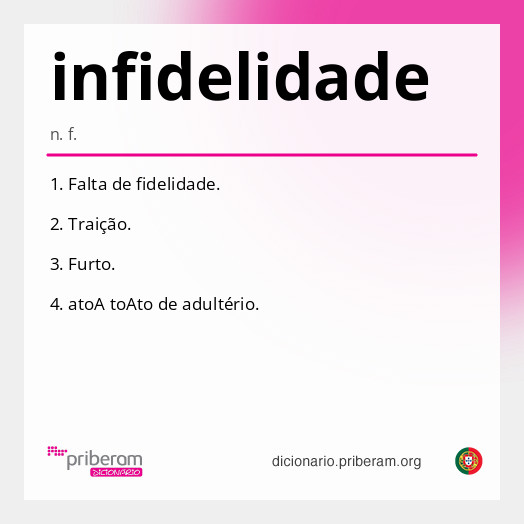 Significado de infidelidade