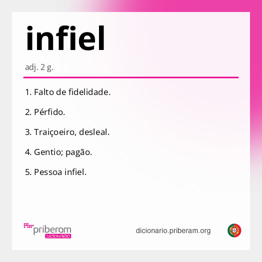 Significado de infiel