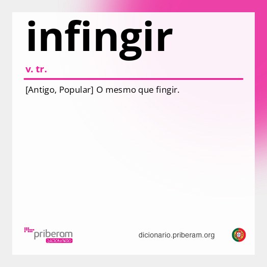 Significado de infingir