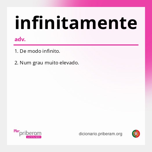 Significado de infinitamente