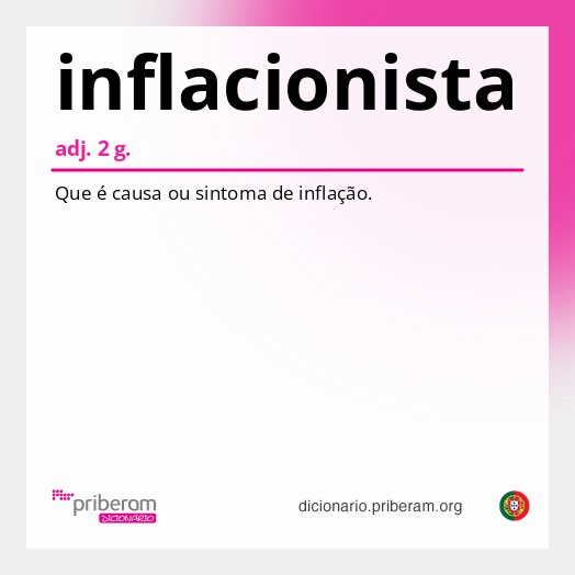 Significado de inflacionista