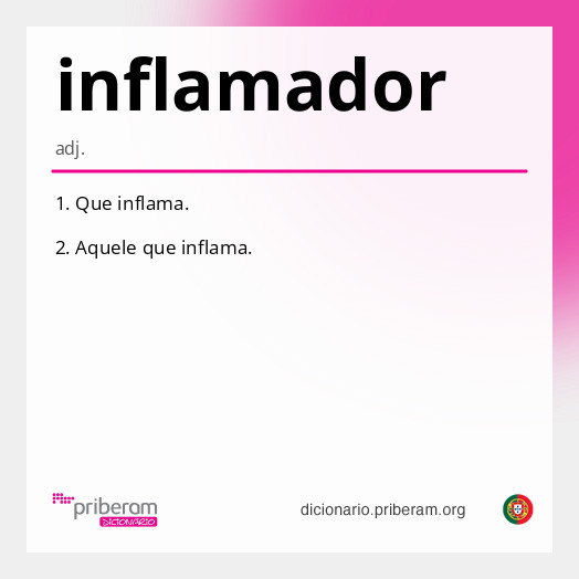 Significado de inflamador