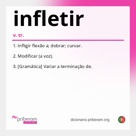Significado de infletir