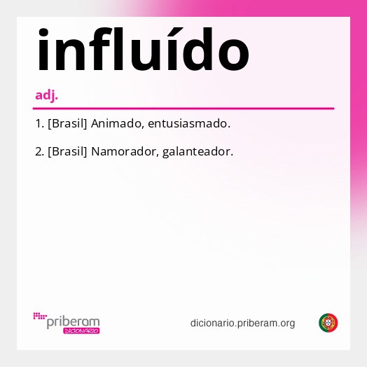 Significado de influído