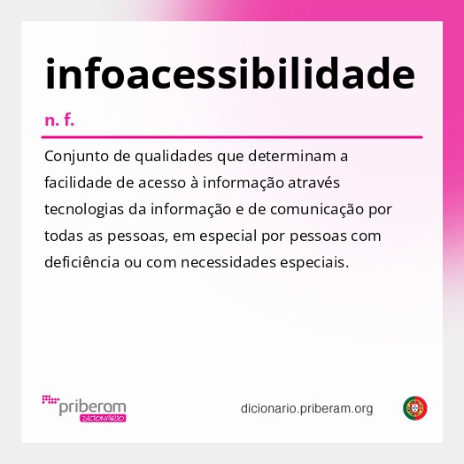 Significado de infoacessibilidade