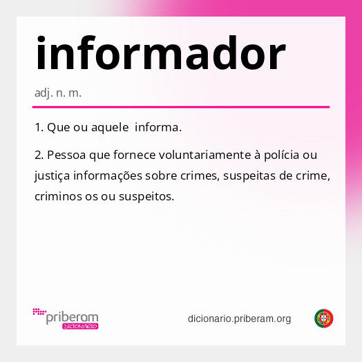 Significado de informador