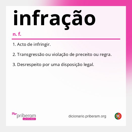 Significado de infração