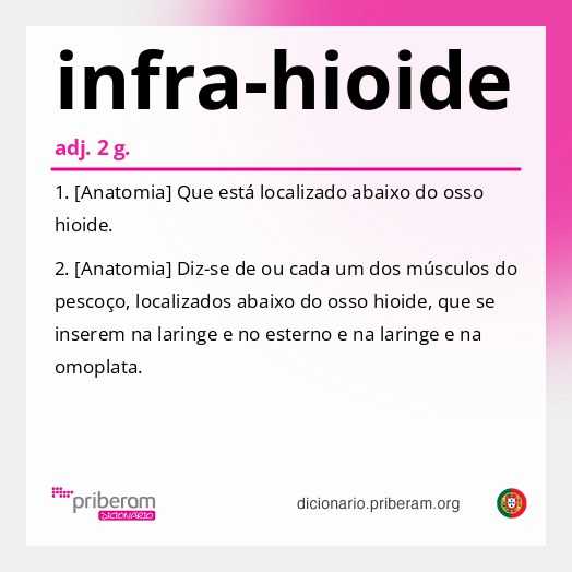 Significado de infra-hioide