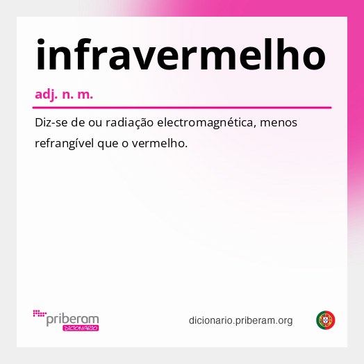 Significado de infravermelho
