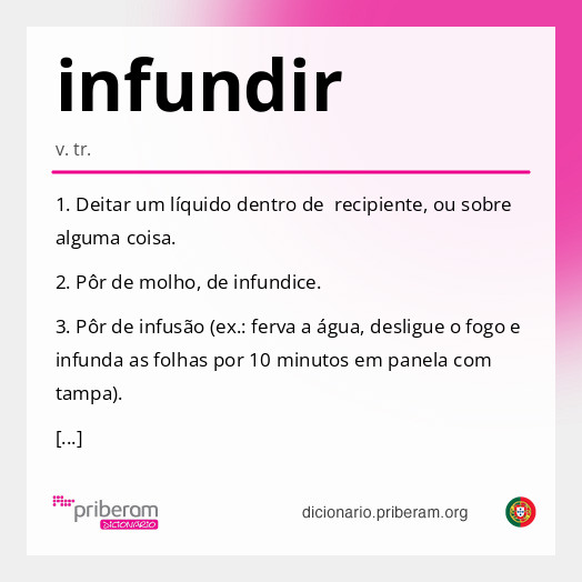 Significado de infundir