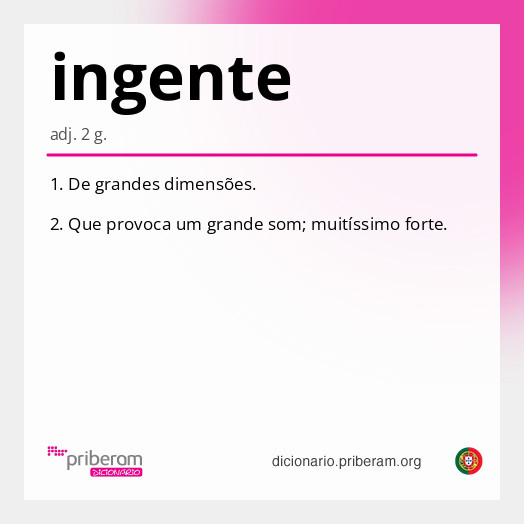 Significado de ingente