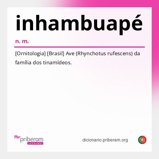 Significado de inhambuapé