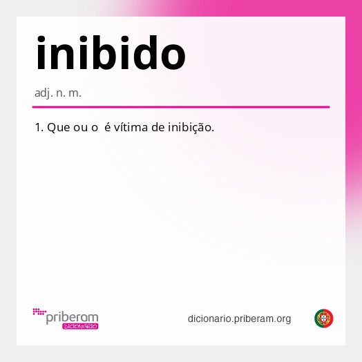 Significado de inibido