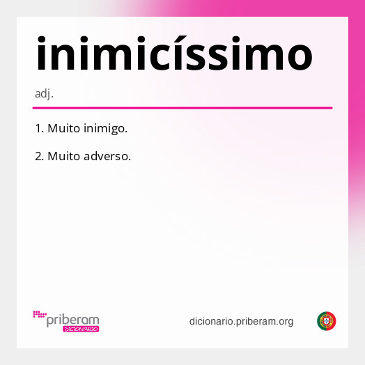Significado de inimicíssimo