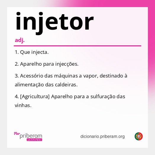 Significado de injetor