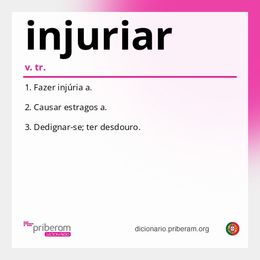 Significado de injuriar