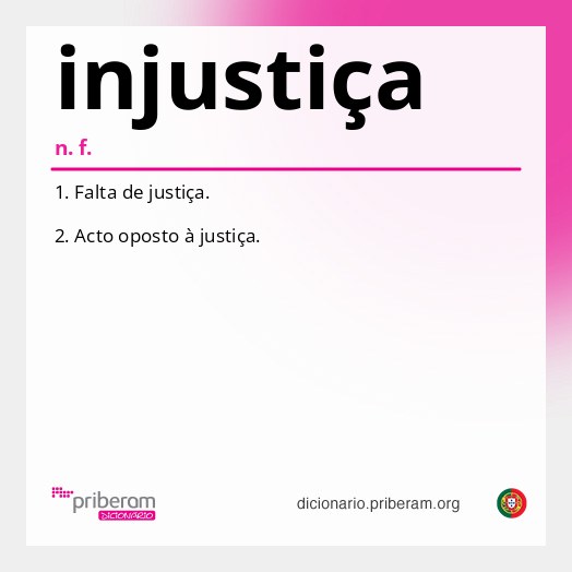 Significado de injustiça
