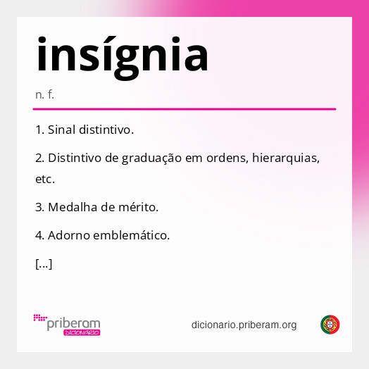 Significado de insígnia