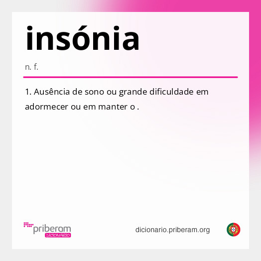 Significado de insónia